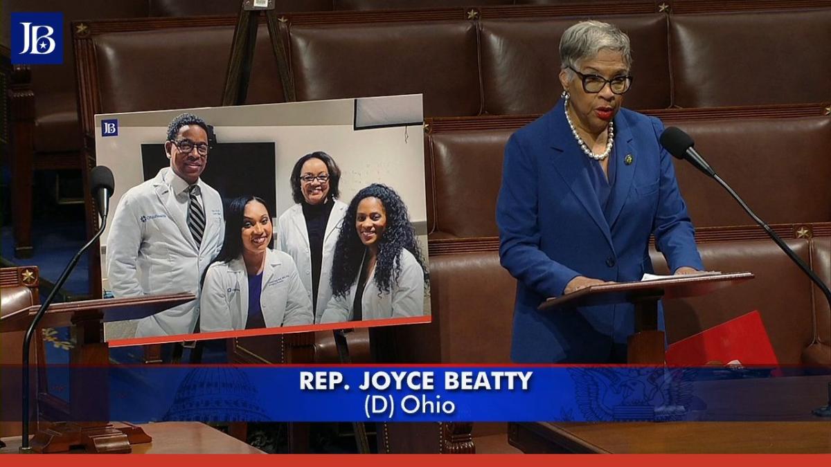 Rep. Beatty on House Floor advocating for DEI in medicine and medical education