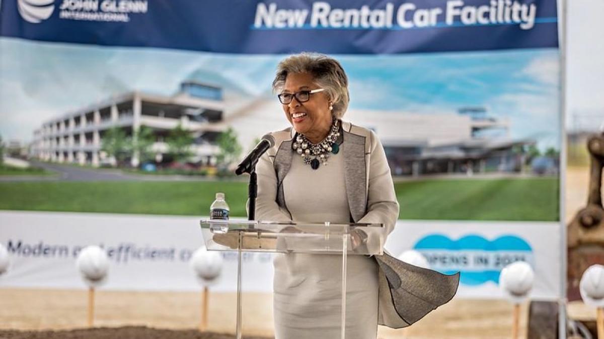 Beatty at Rental Car Groundbreaking