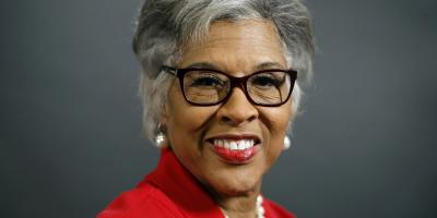 Image of Congresswoman Joyce Beatty smiling with glasses on.