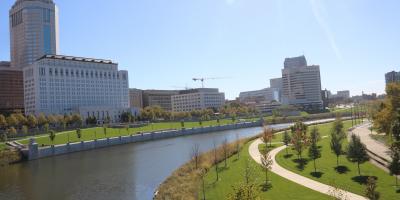 downtown Columbus river