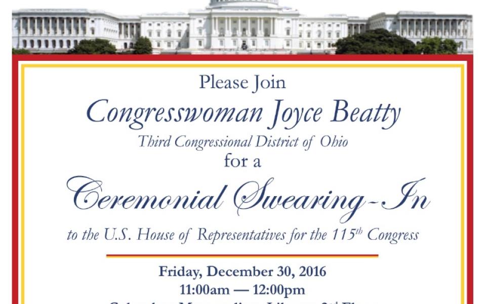 Community Swearing-in invitation