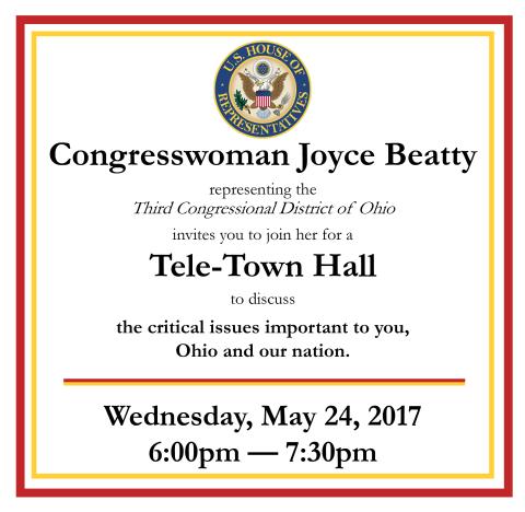 Tele-town hall flyer