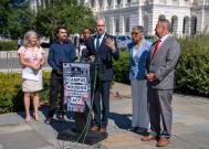 Representatives Holding Press Conference in House Triangle in Support of Campus Housing Affordability Act
