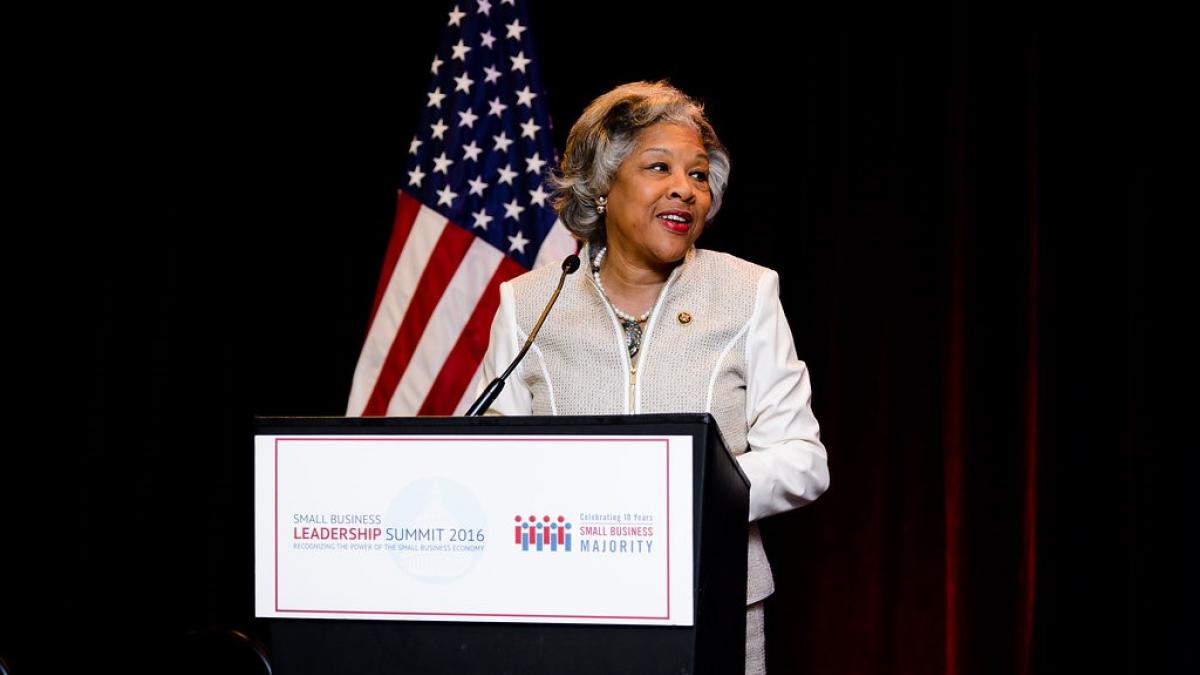 Congresswoman Beatty at Small Business Leadership Summit.