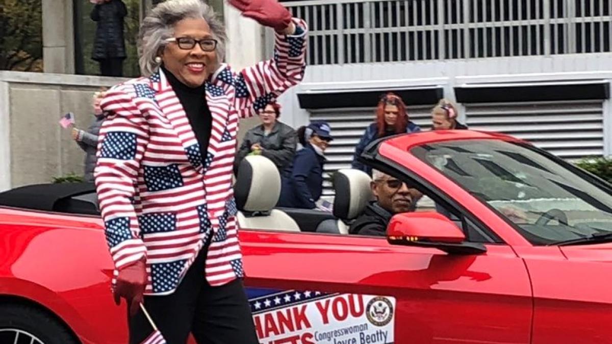 Beatty Marches in Veterans Parade