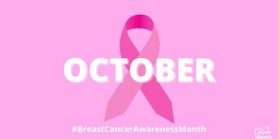 pink ribbon for breast cancer awareness month