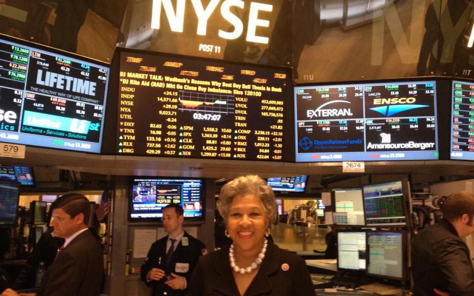 Congresswoman Joyce Beatty at New York Stock Exchange