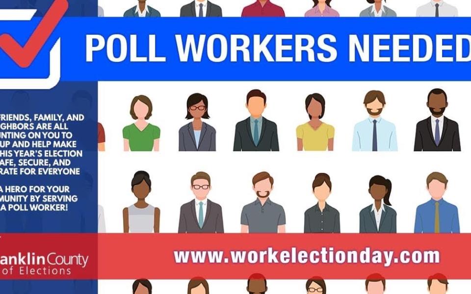 Poll Workers Needed Infographic